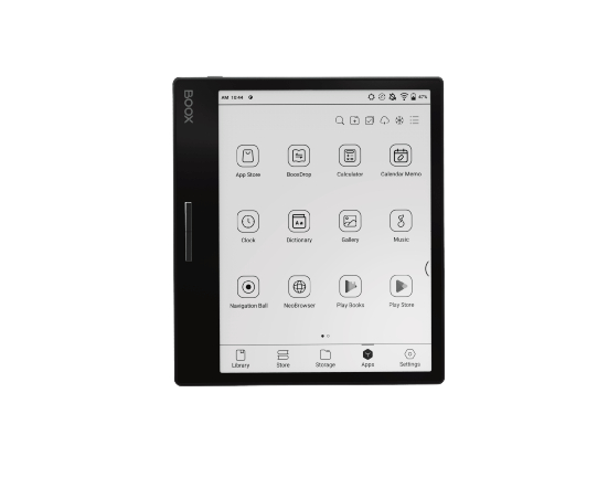 Onyx Boox Leaf2 7″ E-ink e-reader tablet with page-turning buttons